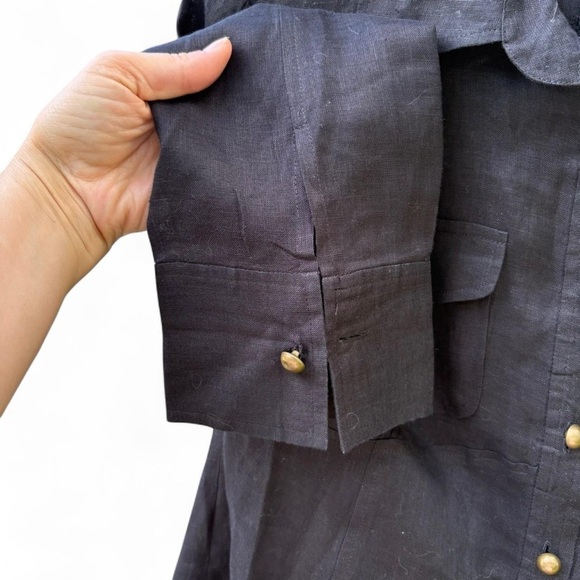 Black Button-Up Shirt - Picture 4 of 6